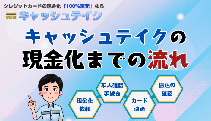 初心者でも迷わない!キャッシュテイクの現金化の流れについて