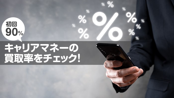 キャリアマネーの買取率をチェック!